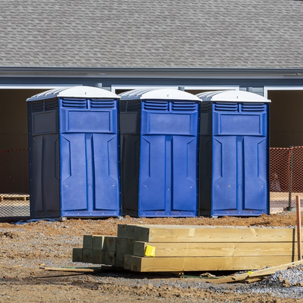 what is the maximum capacity for a single portable restroom in Shenandoah Junction